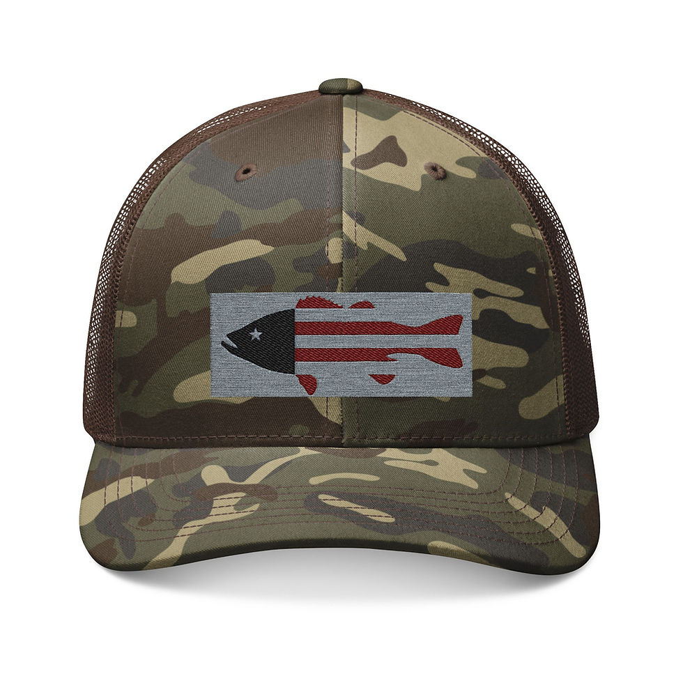 Thumbnail: Camouflage Embroidered Trucker Hat for Outdoors, Camping, Fishing, Casual Wear