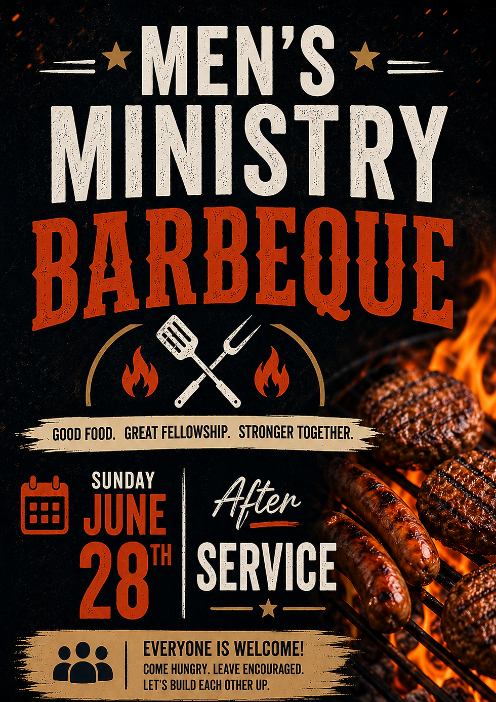 MEN'S MINISTRY BARBEQUE!