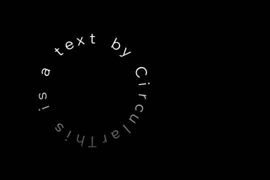 Circular Text banner