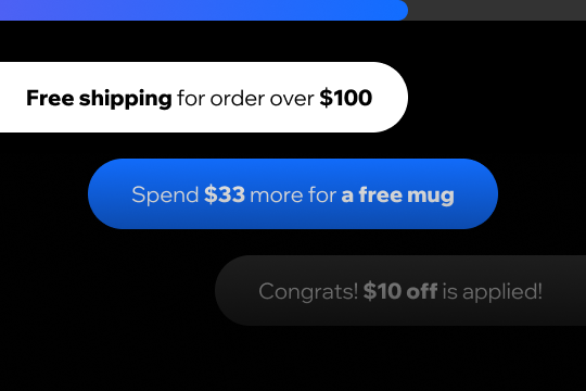 Goal: Order Value Progress Bar banner