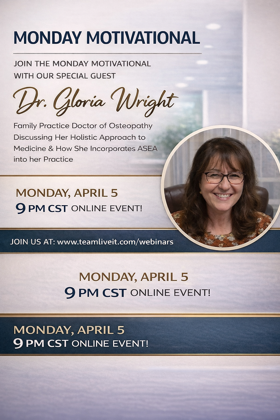 Dr. Gloria Wright on the Monday Motivational April 6