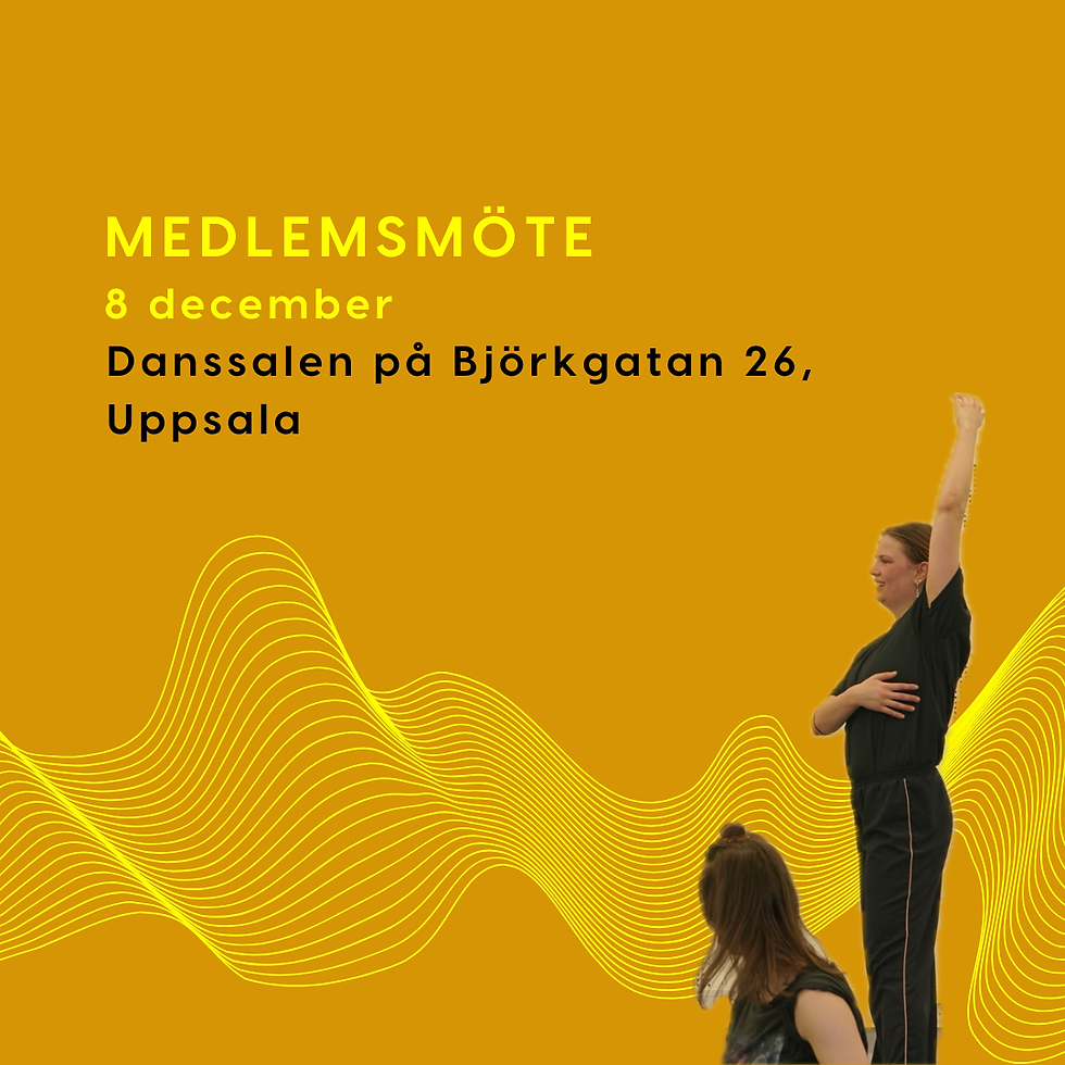 Medlemsmöte 8 december i samarbete med MEMA dans