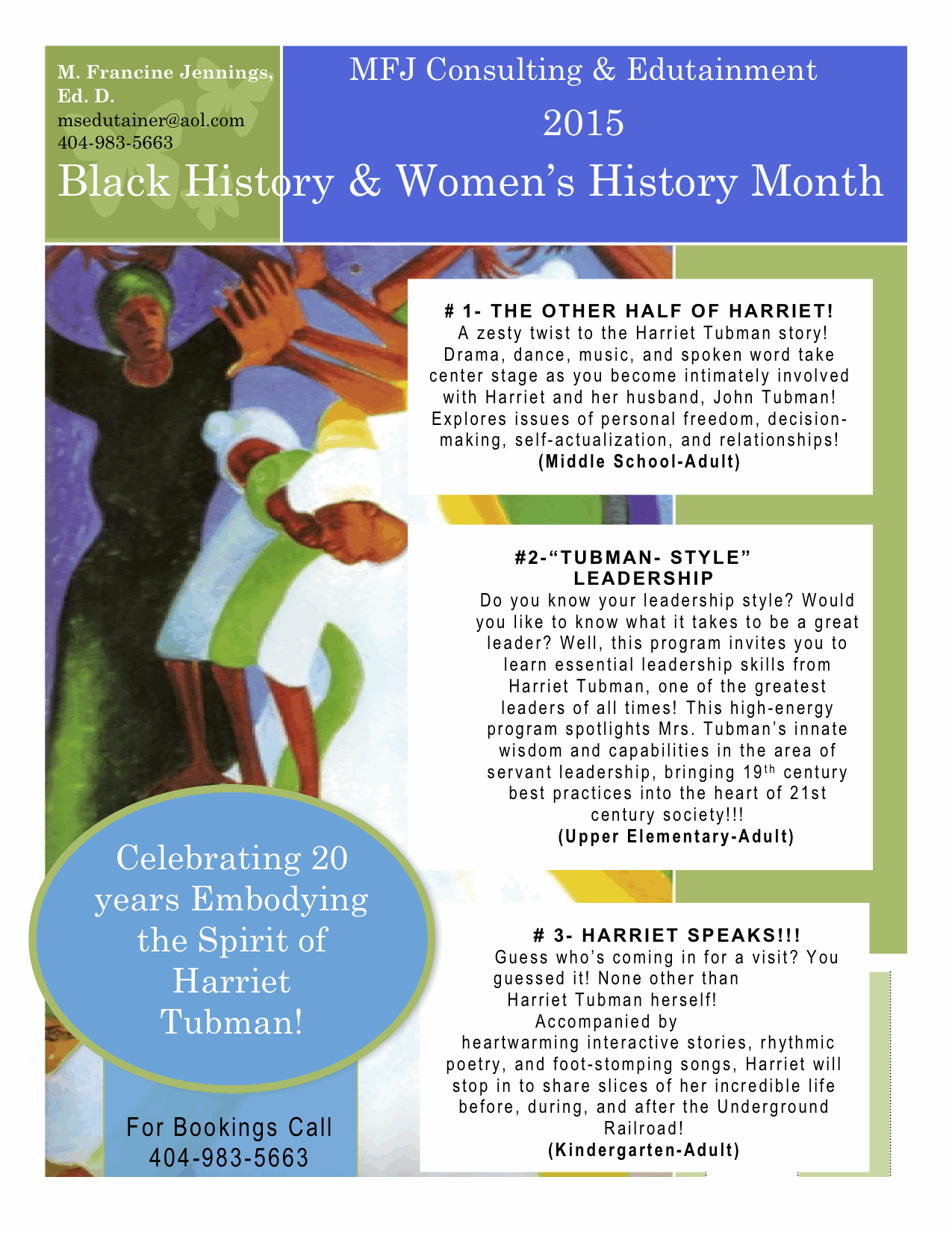 Black History Month Programs, 2015