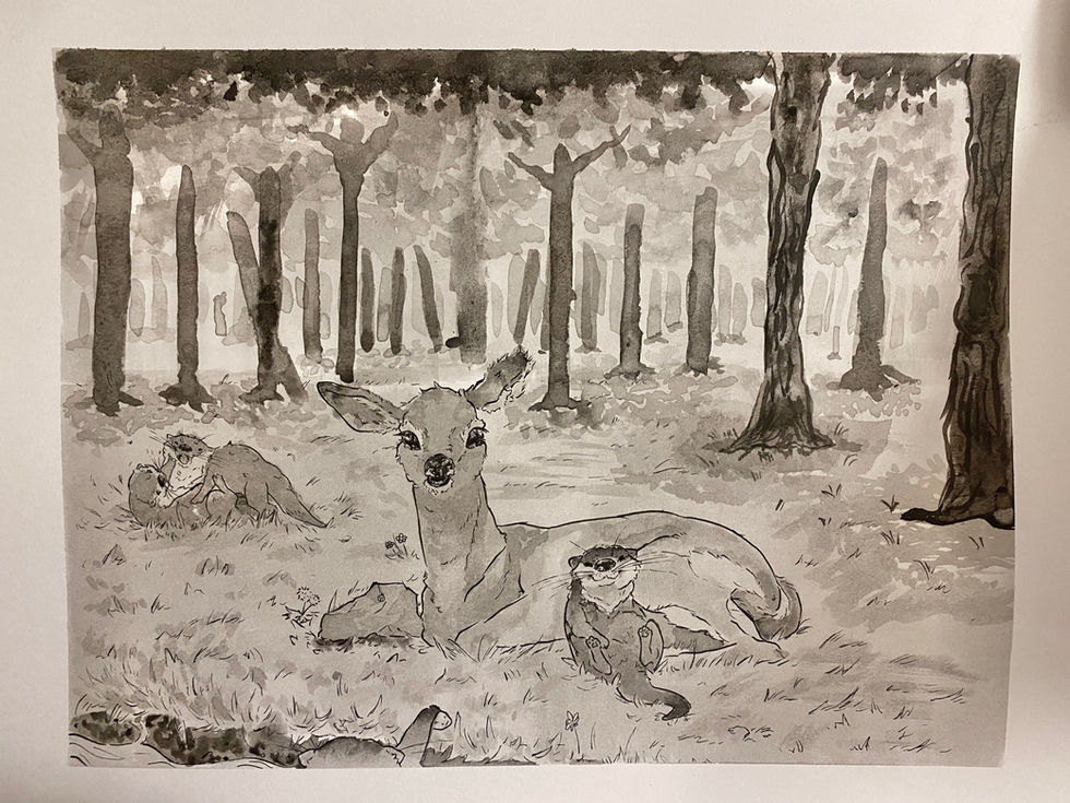 Deer and Otters