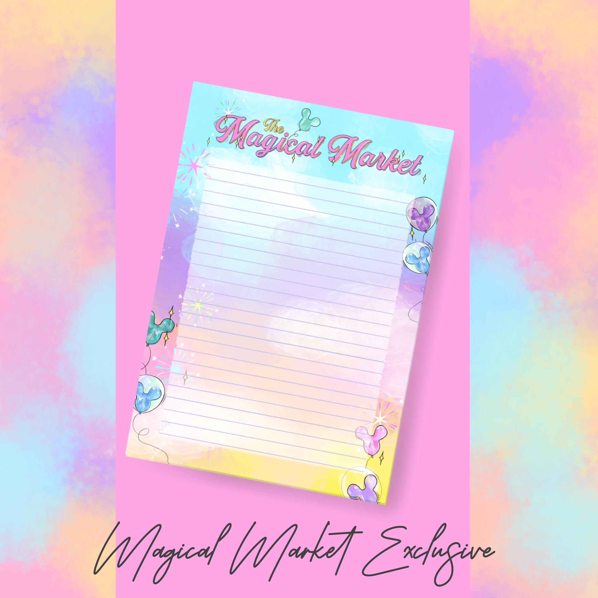 Magical Market A6 notepad