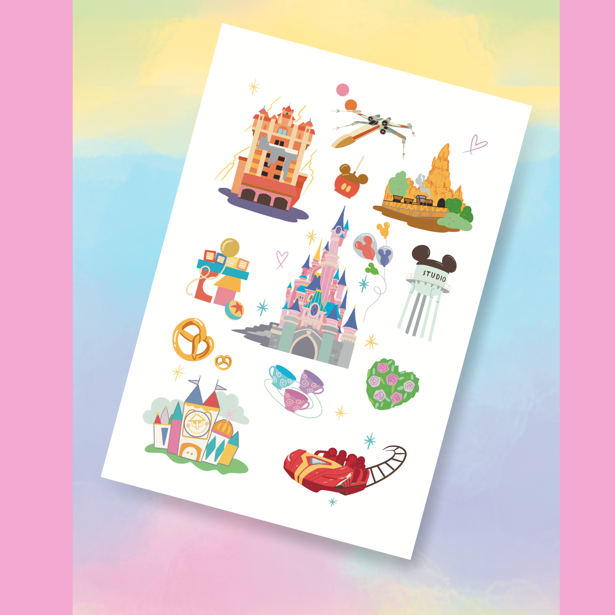 Lands A4 or A5 print 