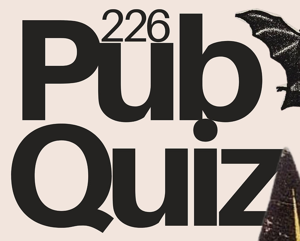 PUB QUIZ - Halloween edition!