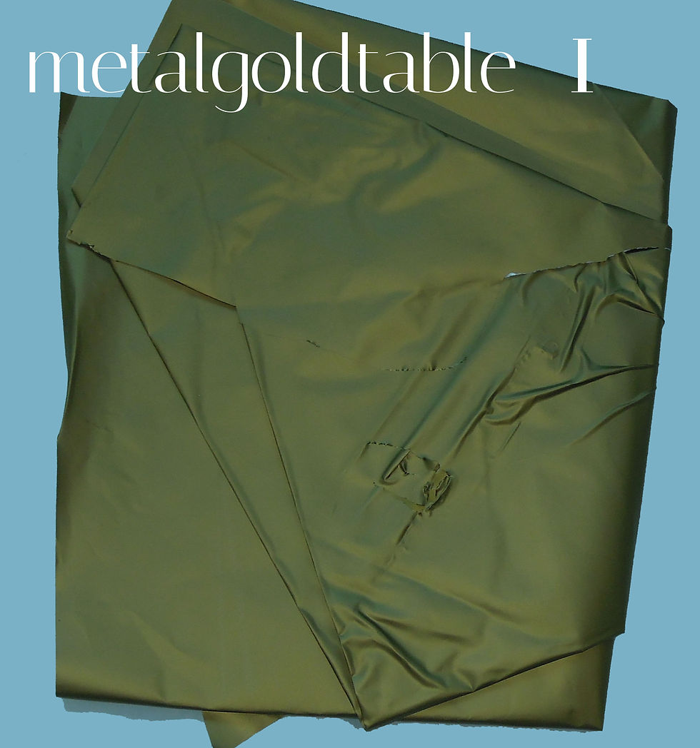 metal gold table real objet 1