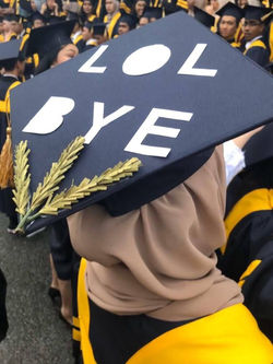 My grad mortarboard