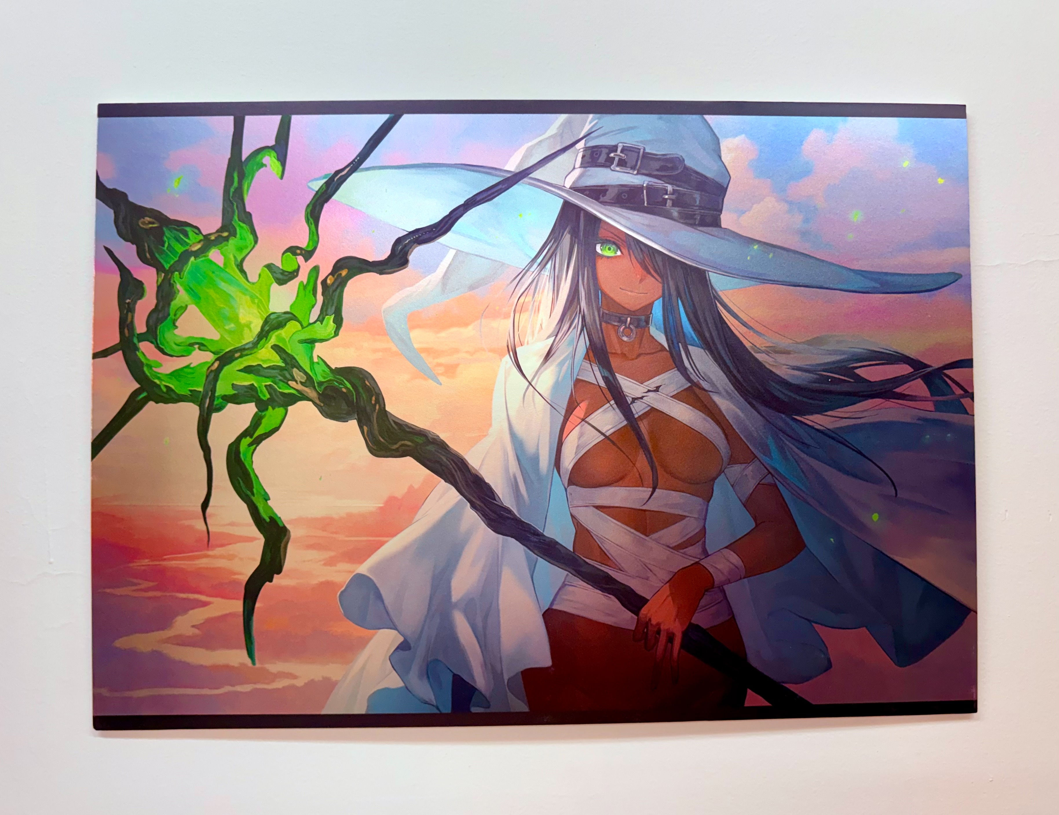 額装済A3アート　魔法使い
