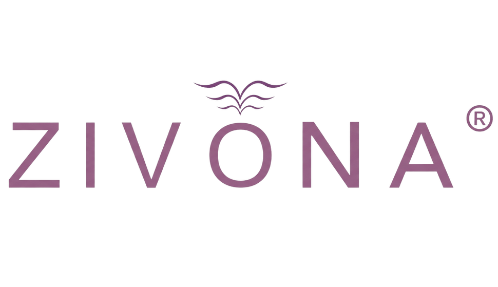 ZIVONA logo with a stylized bird icon