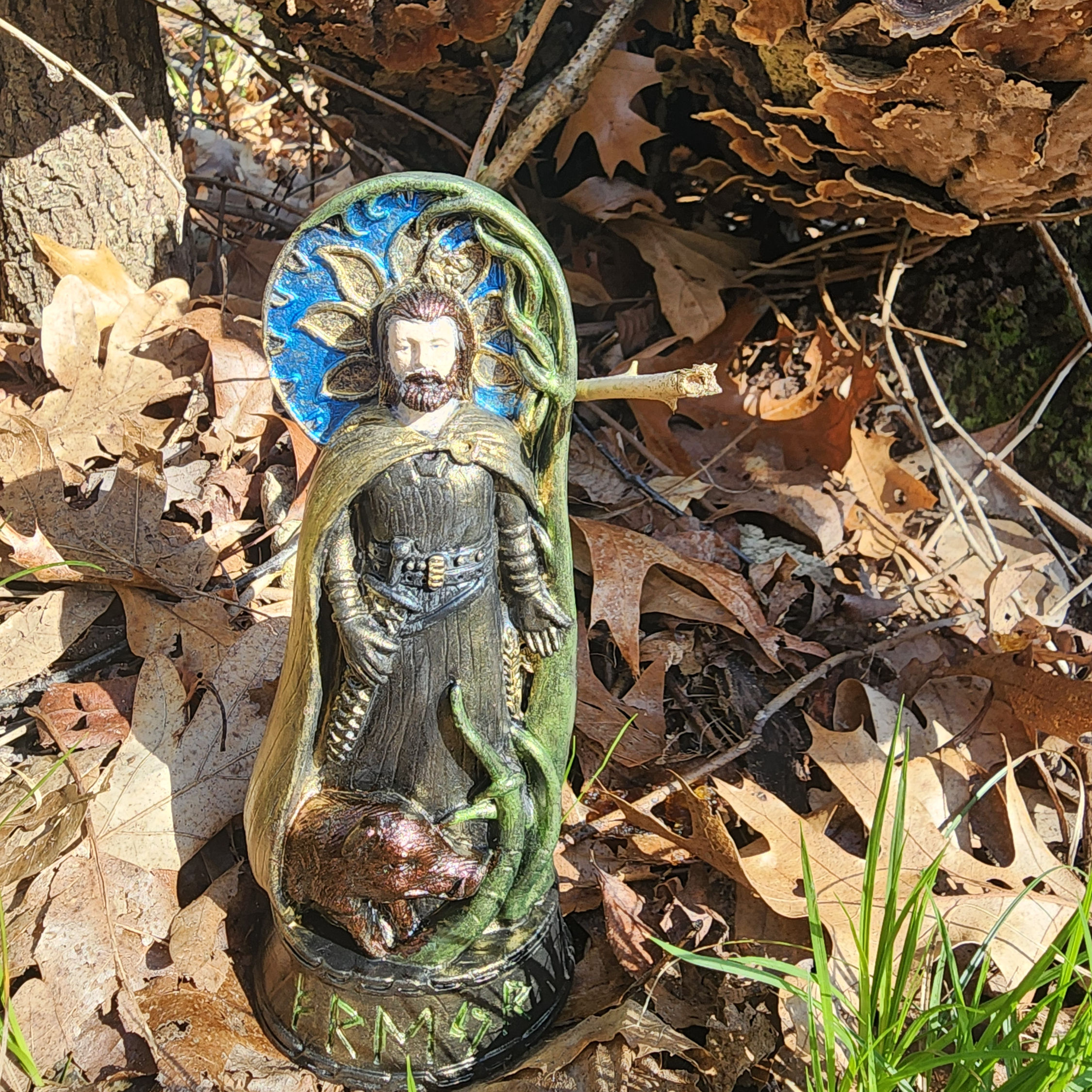 Freyr Norse God Resign Statue