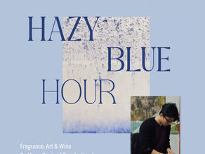 Every Thursday June 11th-July 9th:  ELOREA Hazy Blue Happy Hour | Scent & Art