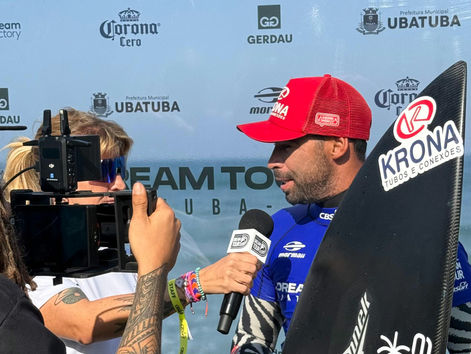 Das ondas do Francês ao topo em Ubatuba: Amando Tenório avança no Dream Tour