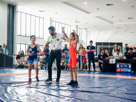 Fenômeno de 11 anos de AL dá show na Paraíba, vence por 27 a 14 e conquista o Brasil no Wrestling