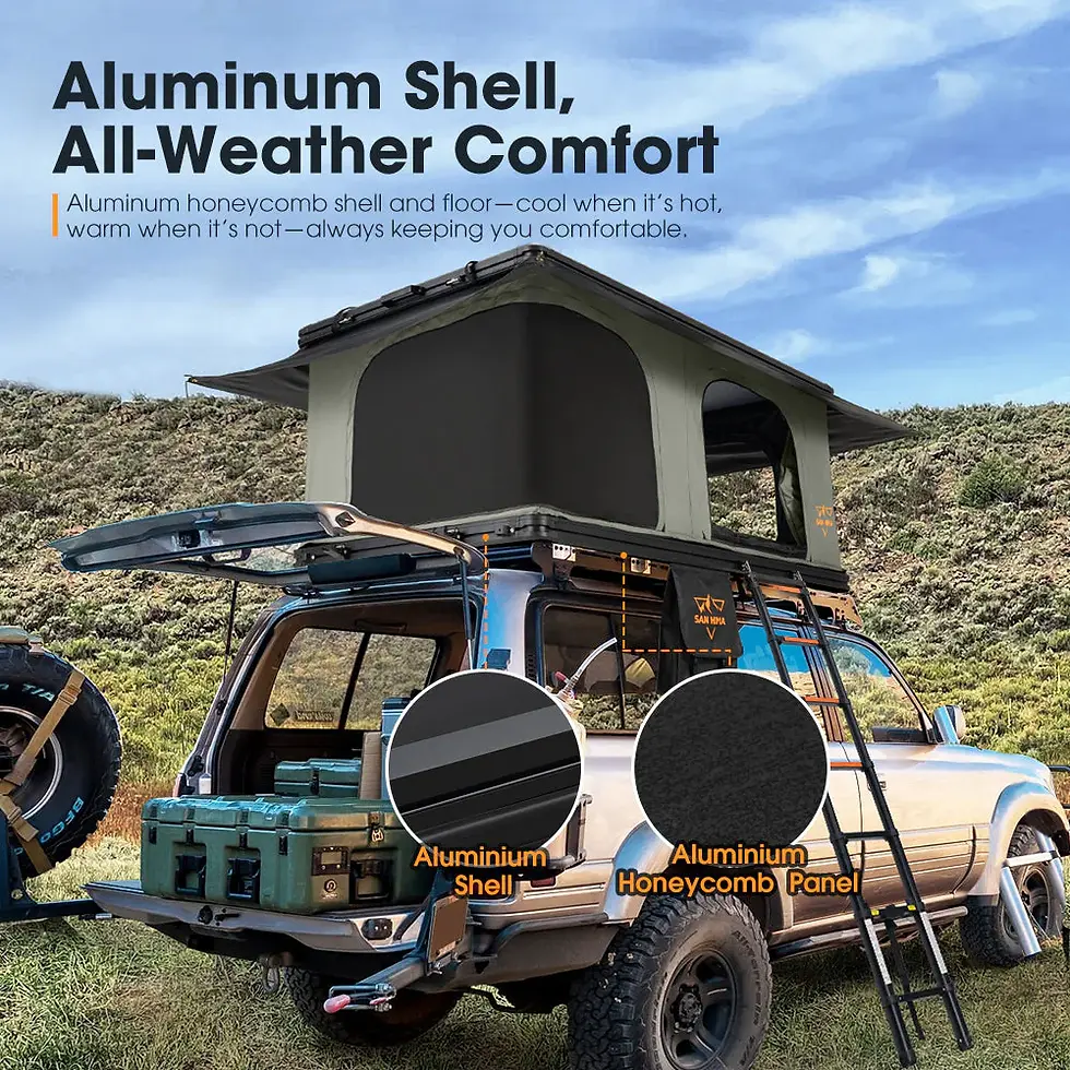 Thumbnail: San Hima Gibb Rooftop Tent Hardshell With Ladder  