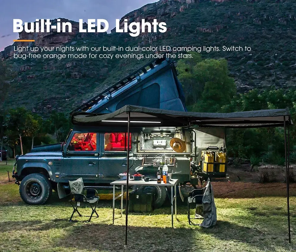 Thumbnail: San Hima 270° Degree Free-Standing Awning 600D Double-Ripstop + "L" Bracket