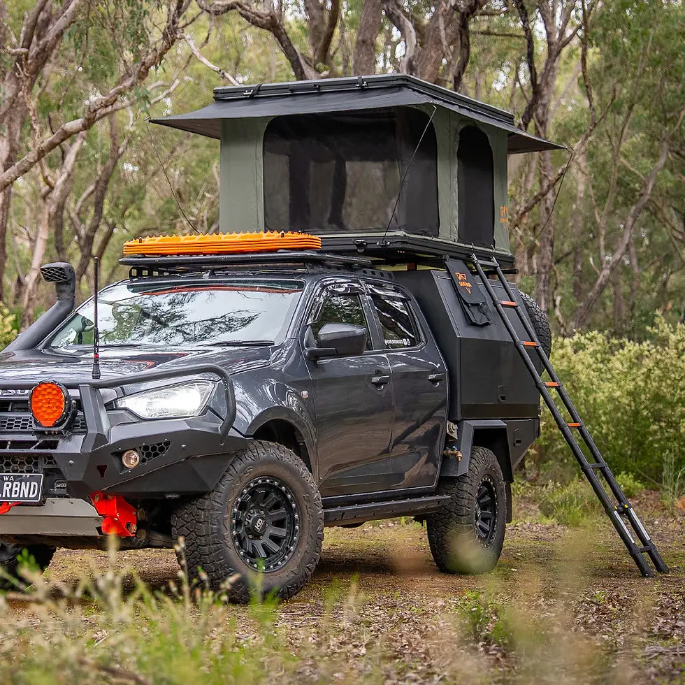 Thumbnail: San Hima Gibb Rooftop Tent Hardshell With Ladder  