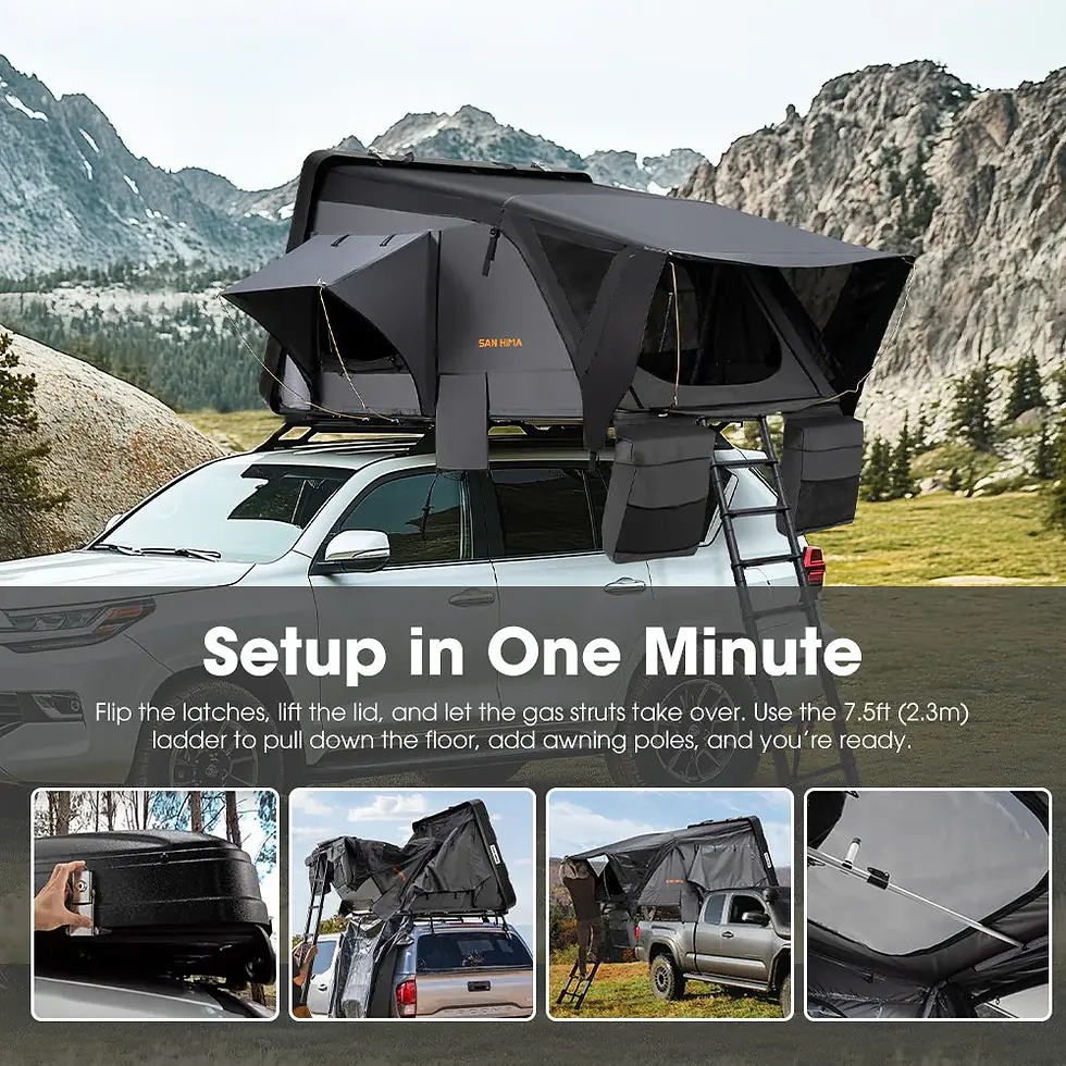 Thumbnail: San Hima Jervis Rooftop Tent Hardshell with Ladder Camping Waterproof