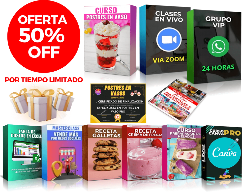 Postres en vaso