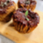 Mini Sage & Mushroom Lentil Loaves with Pomegranate & Mixed Greens