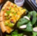 Zucchini Pie & Mixed Greens