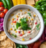 Tuscan White Bean Dip with Greens & Pita