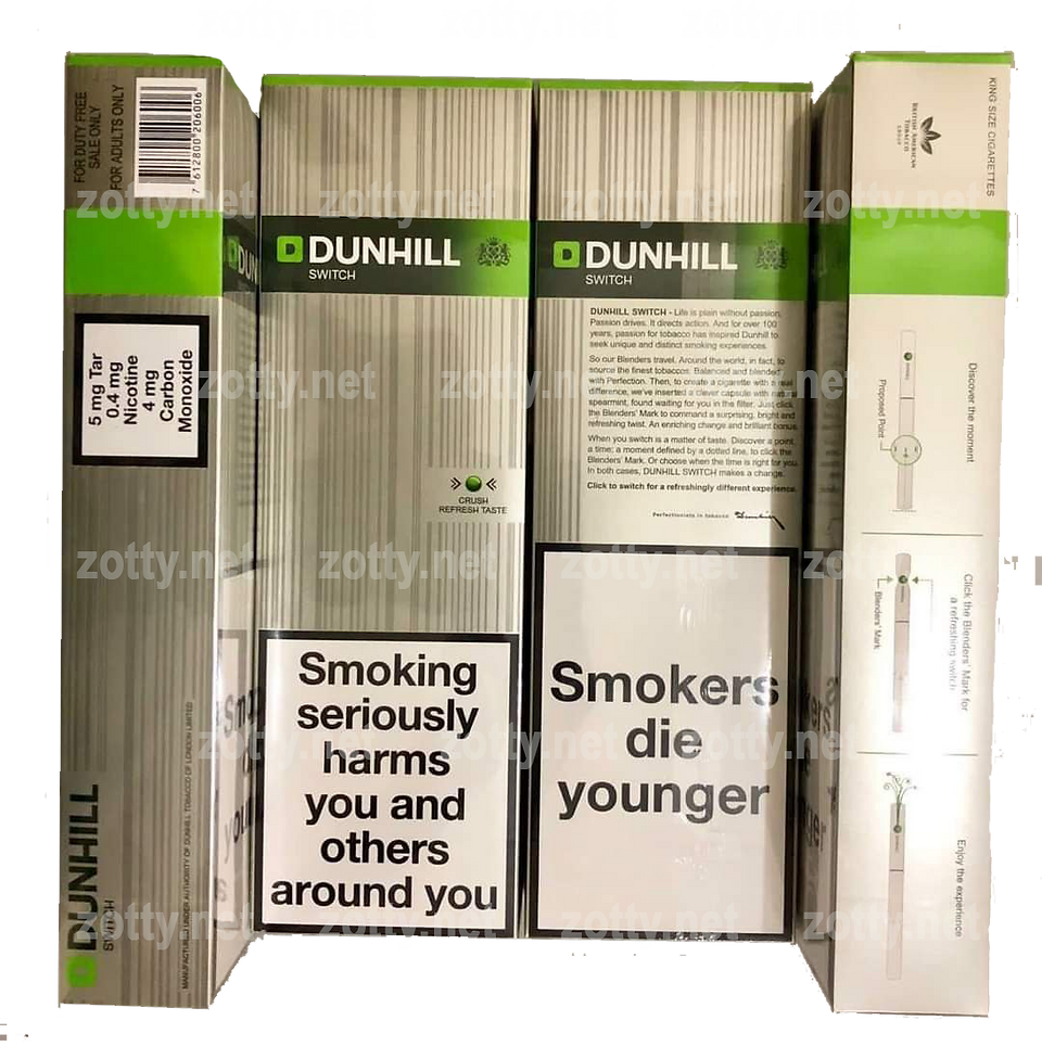 Dunhill wholesale supply dunhill blue, dunhill green, dunhill switch delivery bulk direct from distributor warehouse