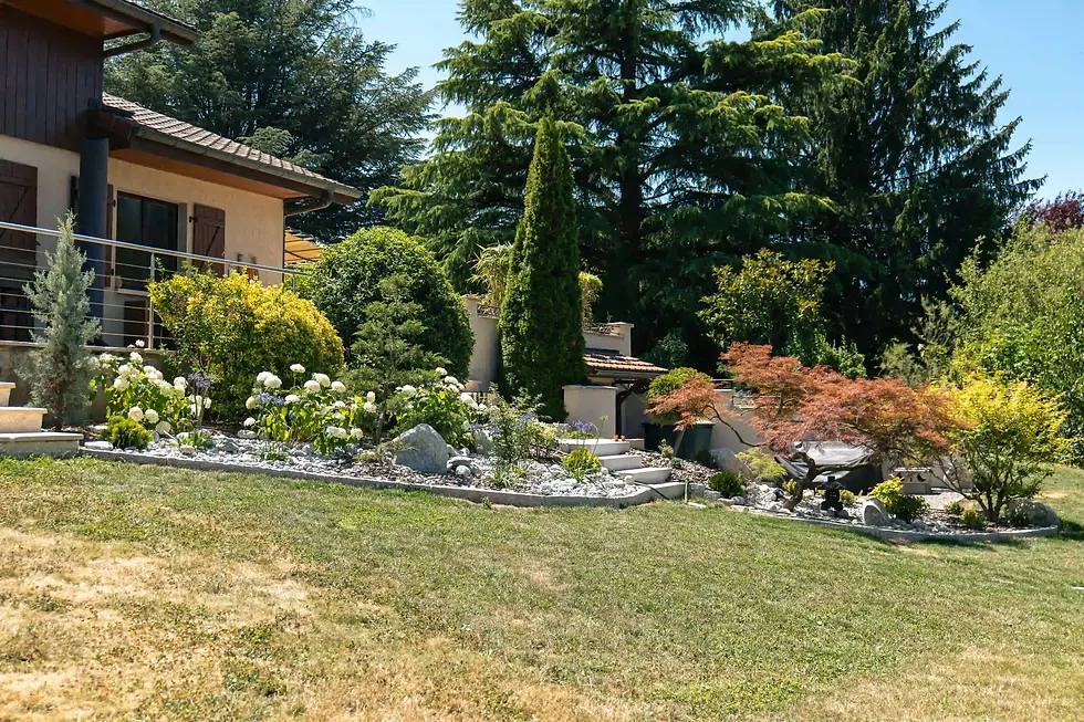 Jardin réalisé par Espace Nature à Bonne