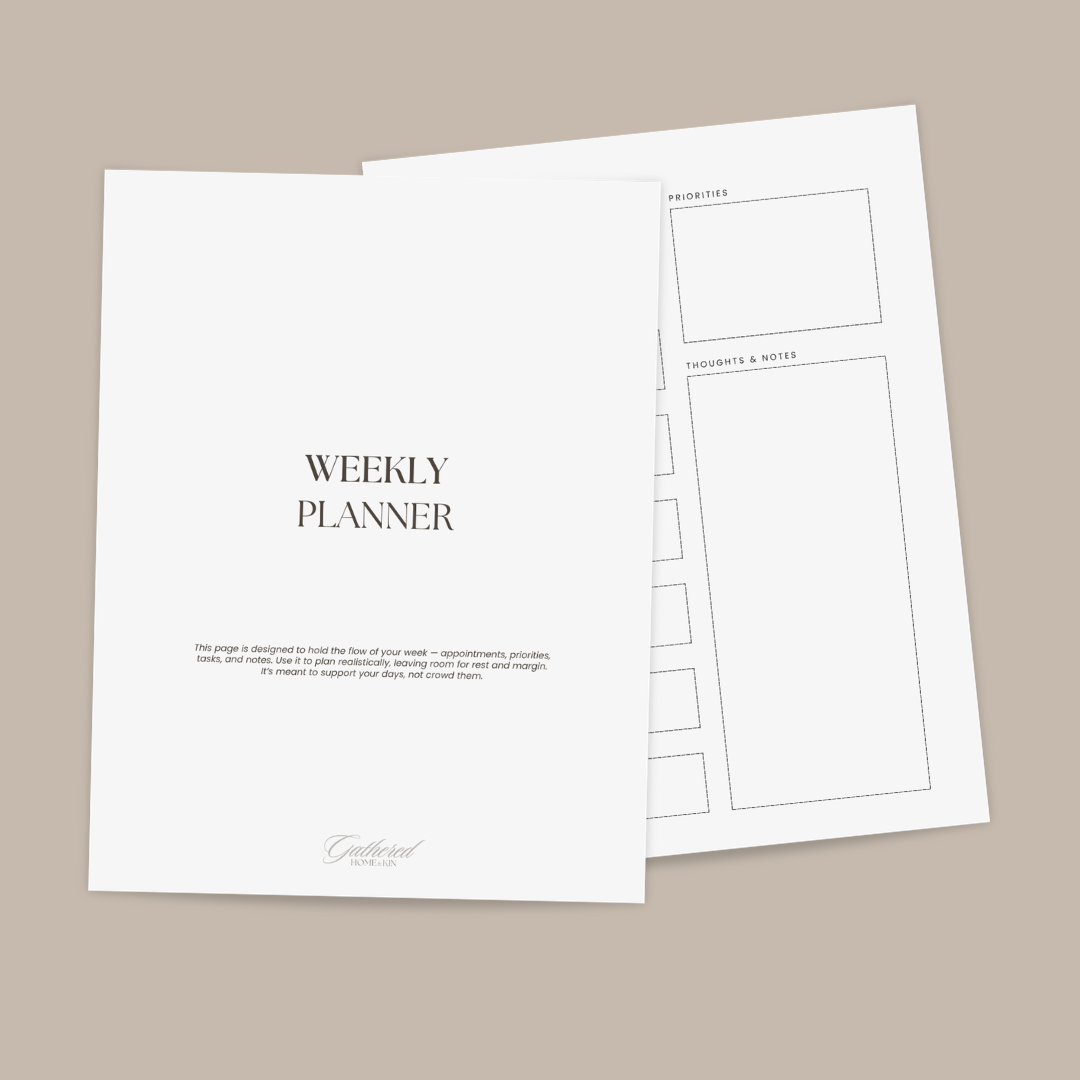 weekly planner template