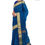 Thumbnail: Dark Blue Small Triangle Buti Broad Border Maheshwari Handloom Saree