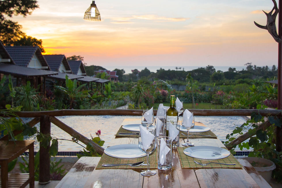 view from restaurant