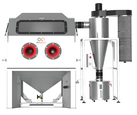 RotaBlast Infinity-6 Blast Cabinet Media Blasting Cabinet
