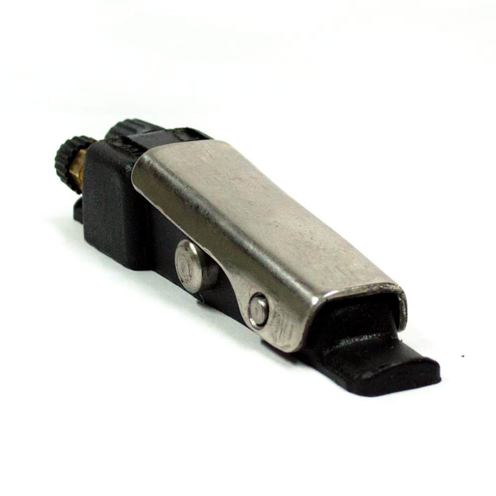 small closed circuit deadman handle, for portable sandblaster, shot blasting equipment, Apollo Blasting LLC, USA.