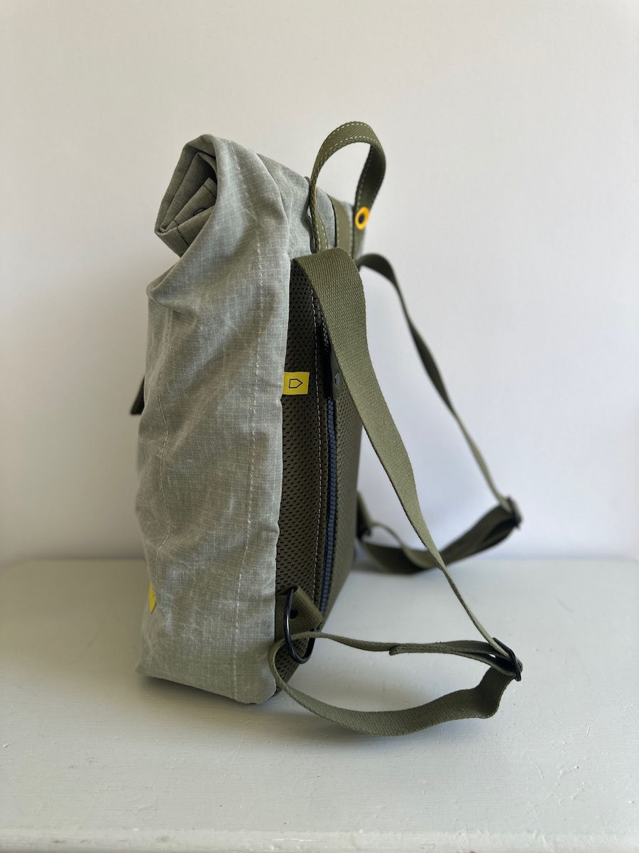 Thumbnail: RUCKSACK | Green cotton canvas with green cotton tape