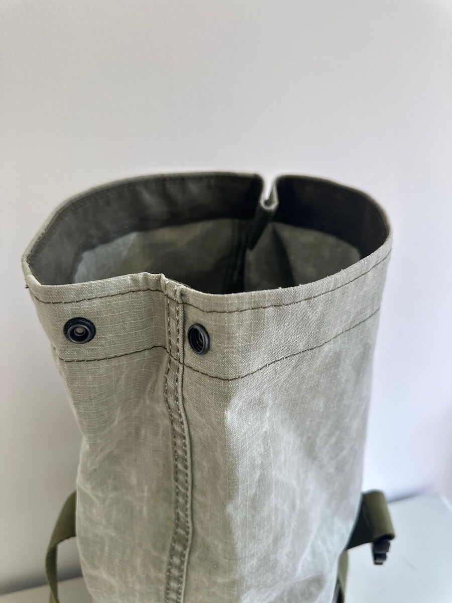 Thumbnail: RUCKSACK | Green cotton canvas with green cotton tape