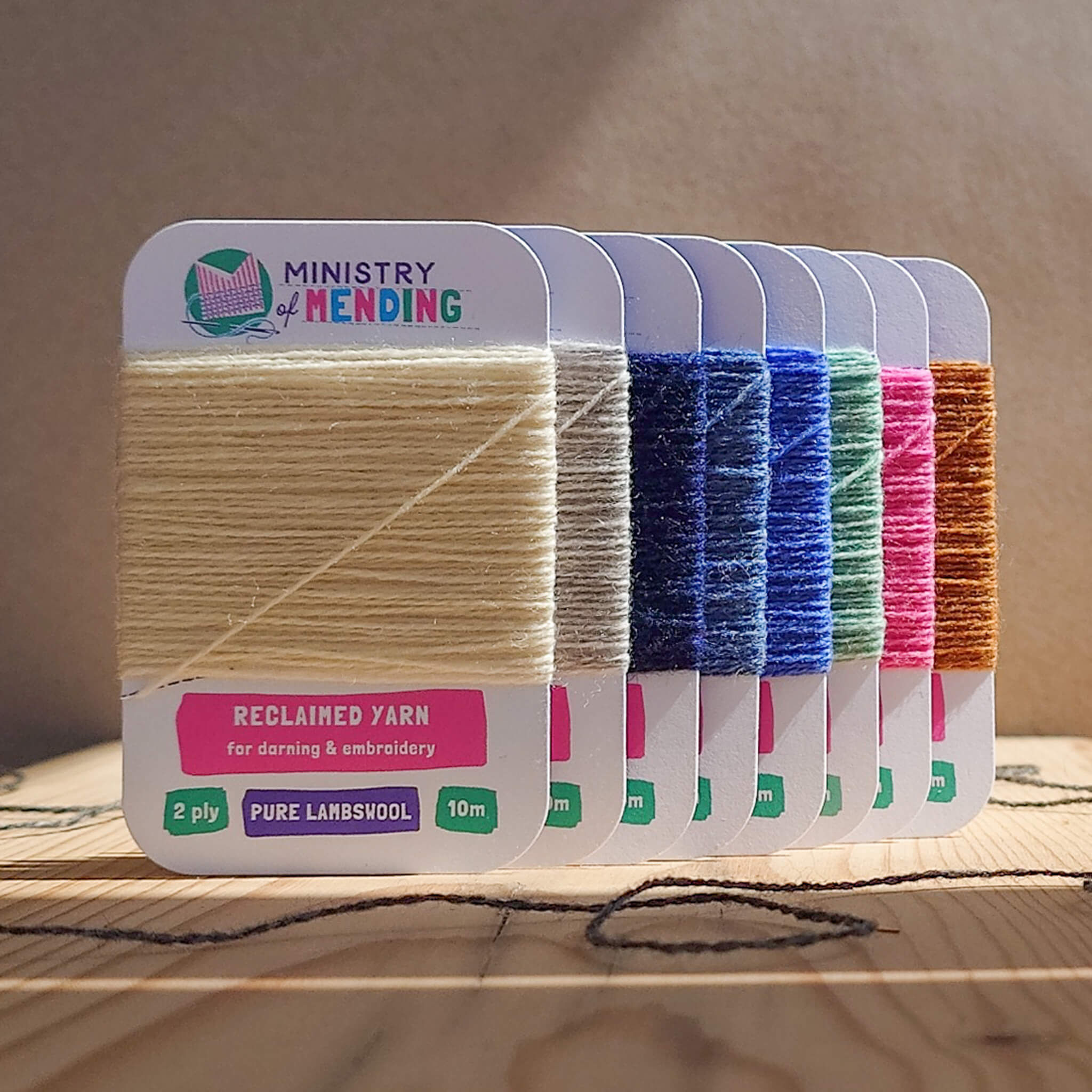 Reclaimed Merino Darning Yarn - Field Walk