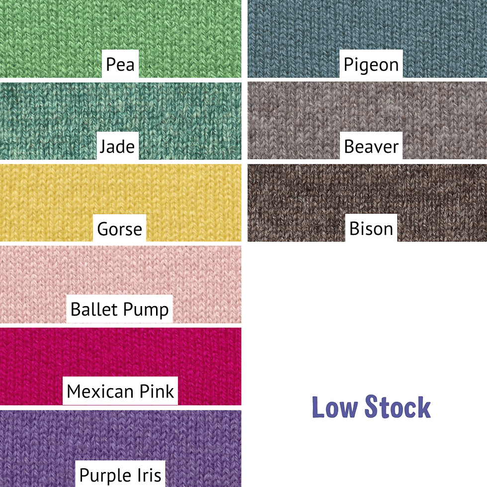 縮圖：Mill Waste Cashmere Darning Yarn - Single Colour