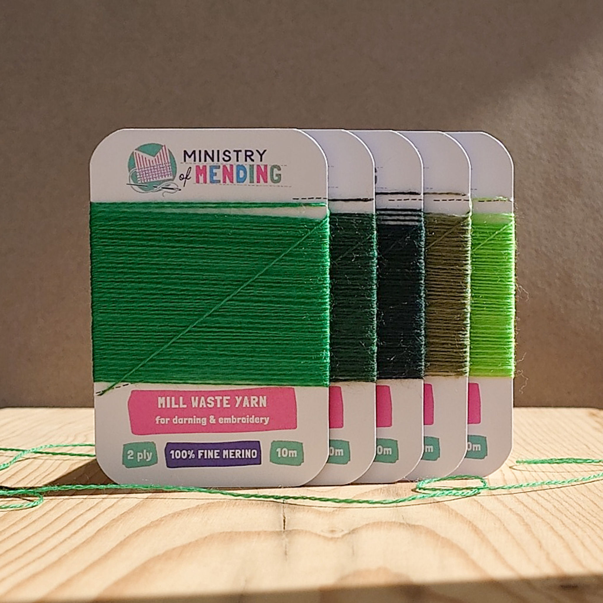 Extra-Fine Mill Waste Merino Darning Yarn - Safari