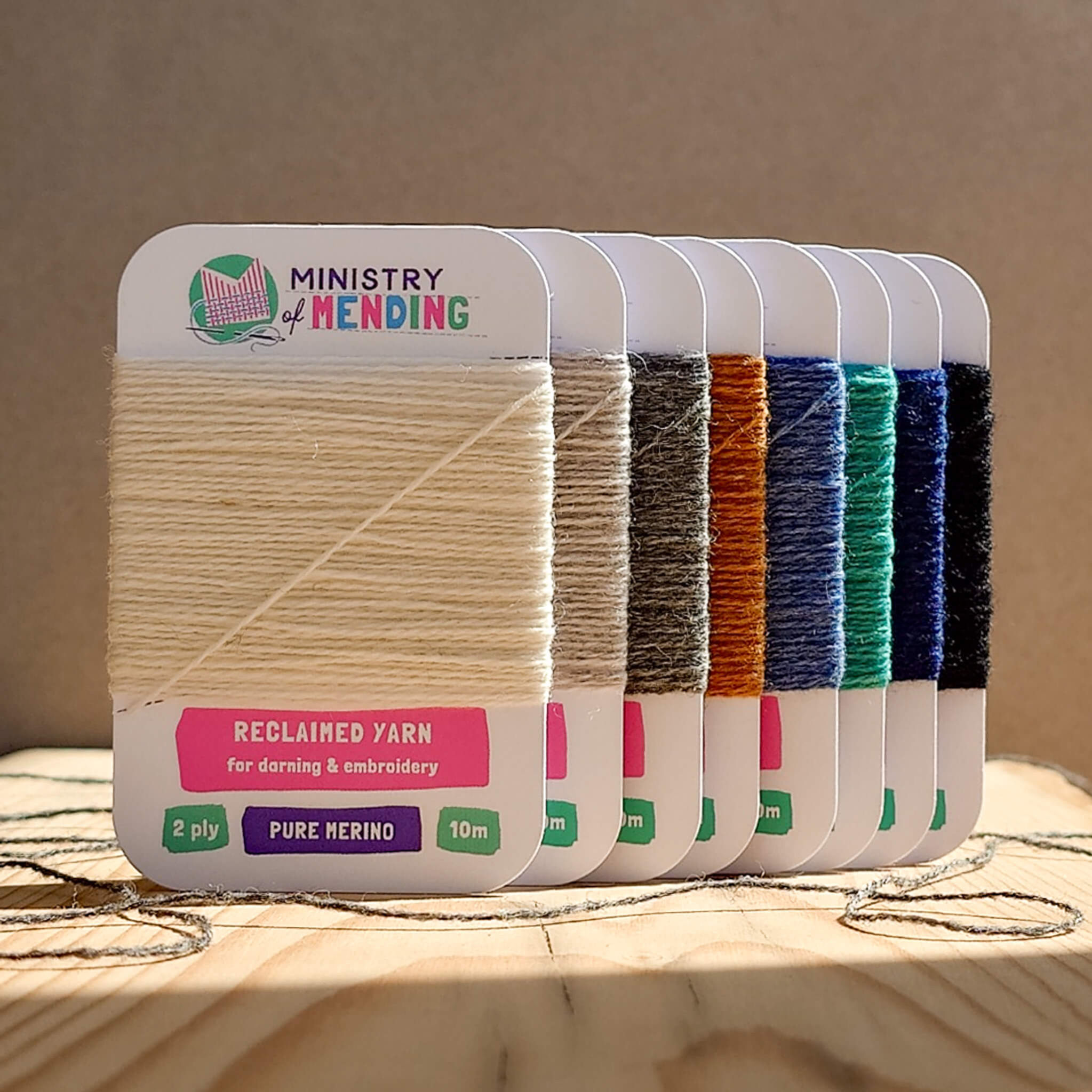 Reclaimed Merino Darning Yarn - Iceland Set