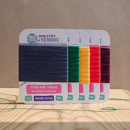 Extra-Fine Organic Cotton Mending Thread - Gather | Ministry of Mending
