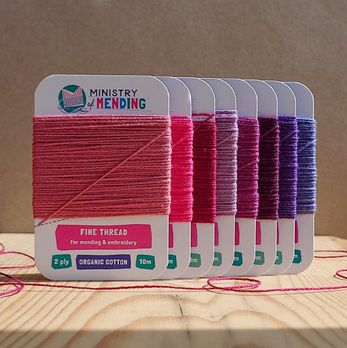 Organic Cotton Mending Thread - Sugar Plum Fairy | Ministry of Mending