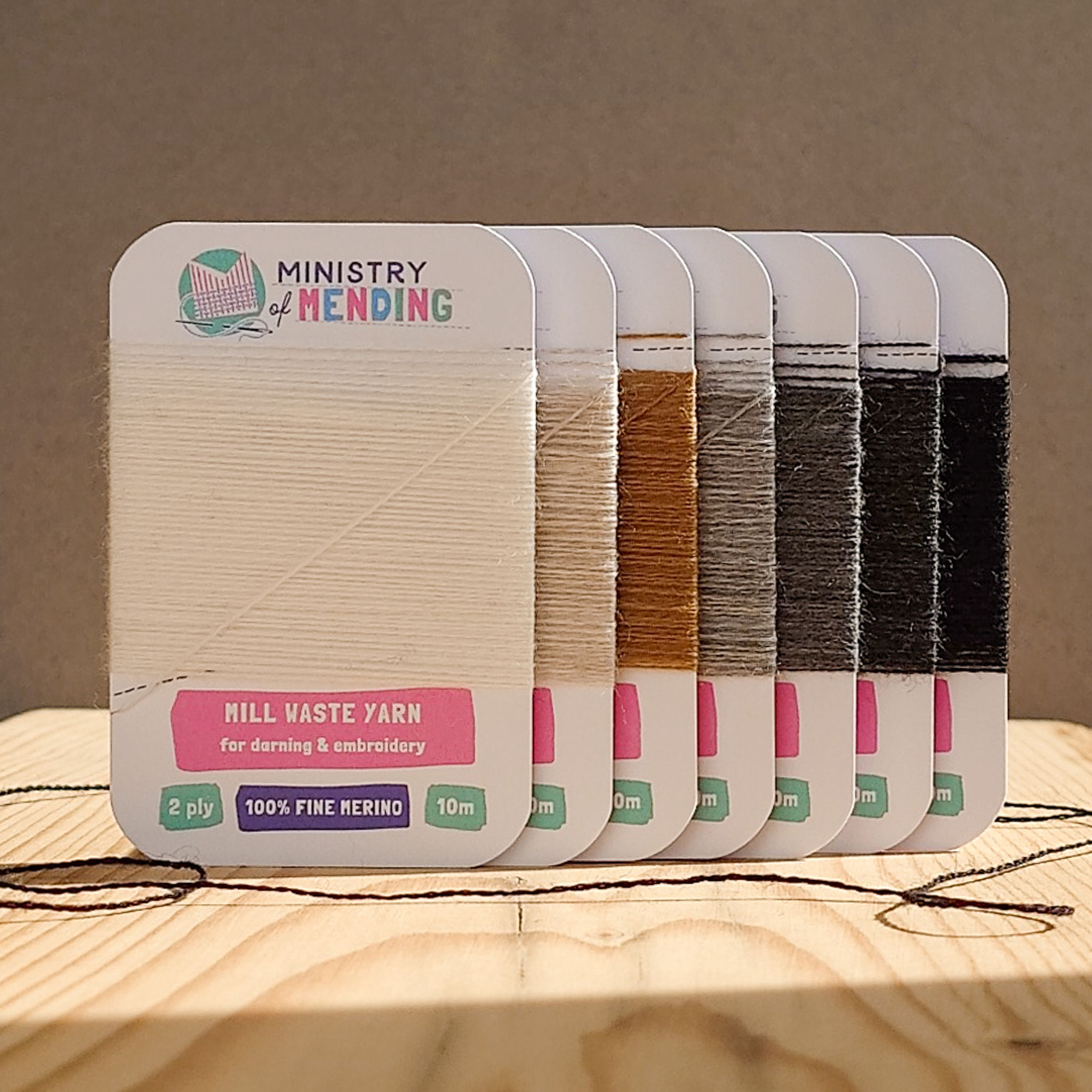 Extra-Fine Mill Waste Merino Darning Yarn - On The Tracks