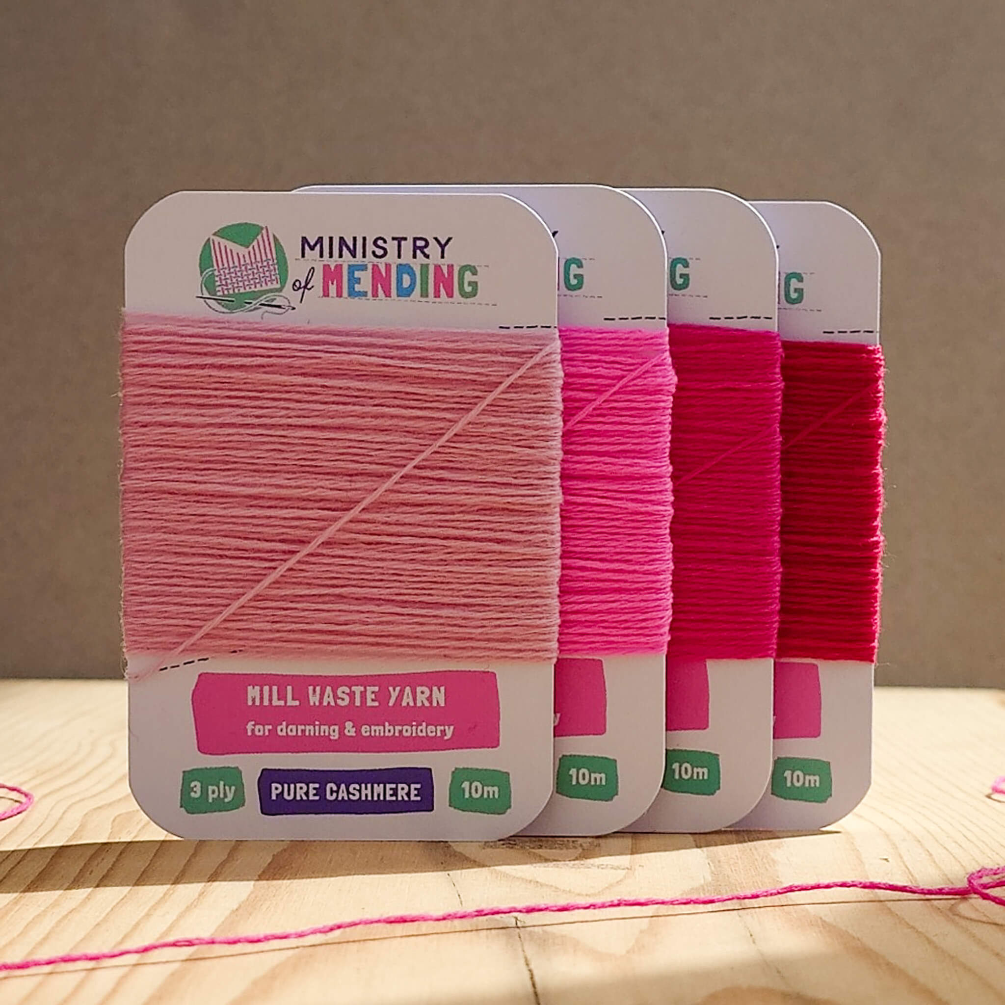 Mill Waste Cashmere Darning Yarn - Petal Confetti