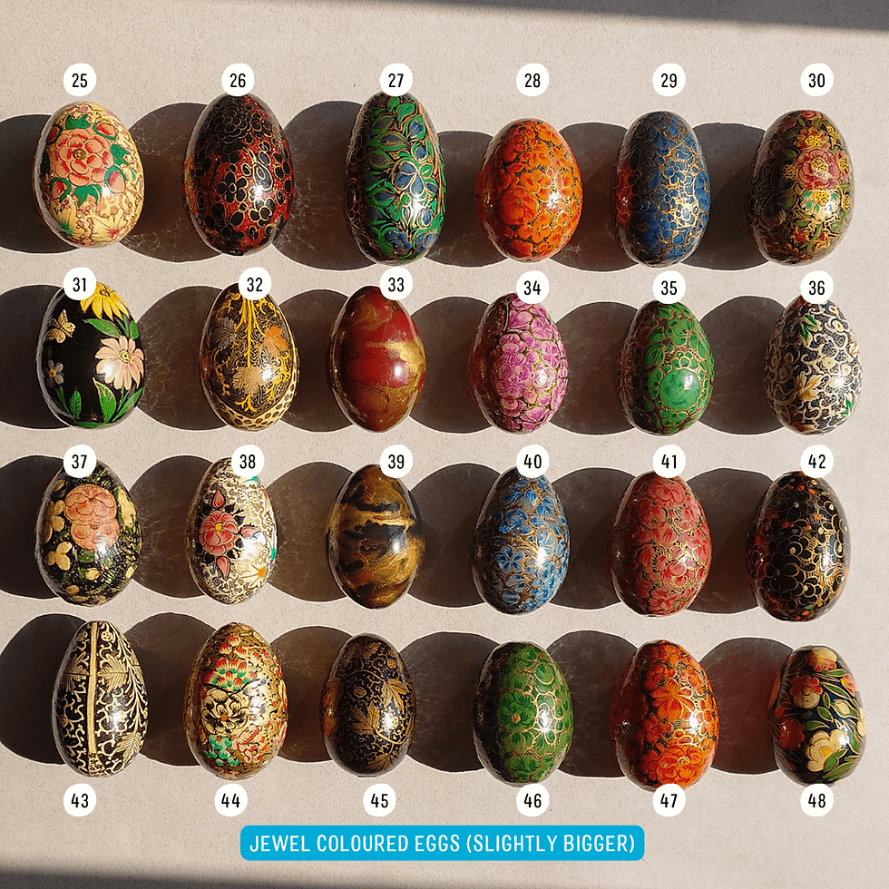 Miniaturebillede: Sock Repair Kit with Handpainted Preloved Egg + Online Tutorial