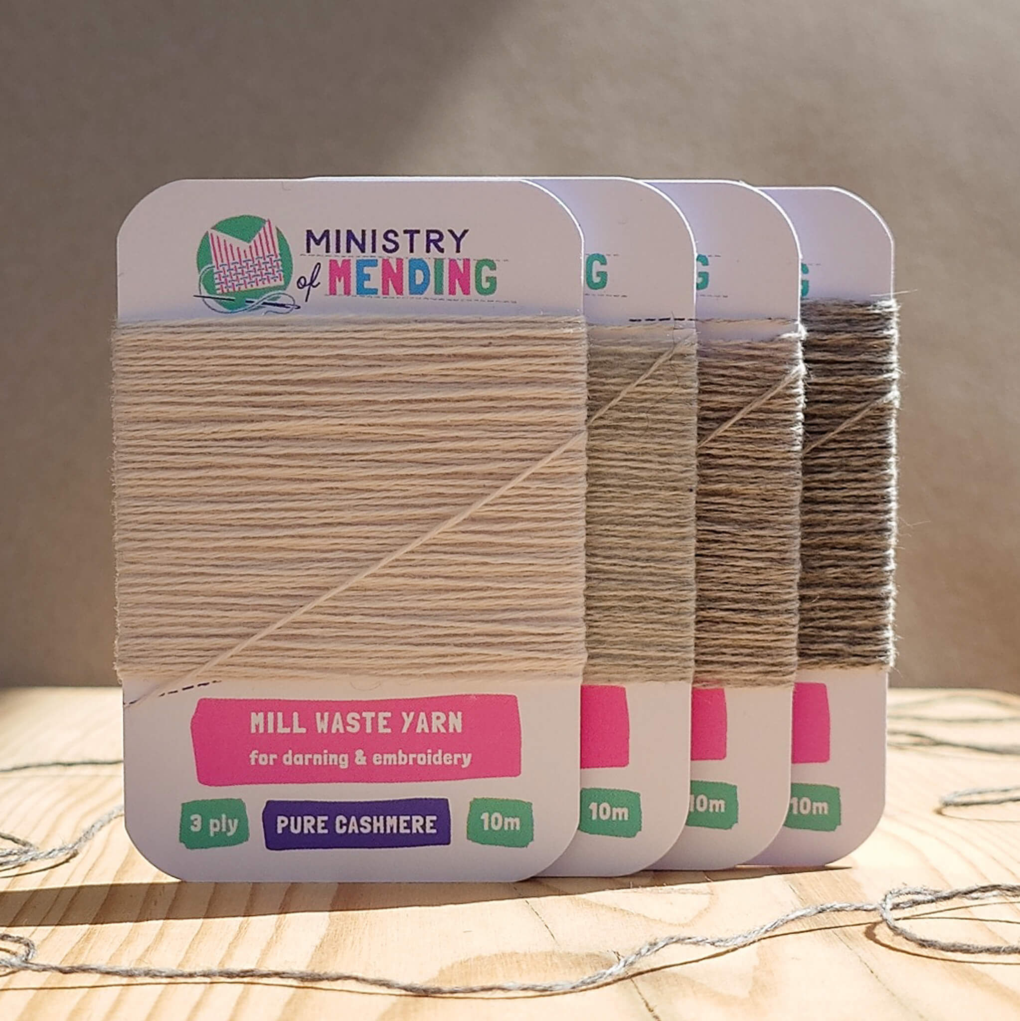 Mill Waste Cashmere Darning Yarn - Rubble