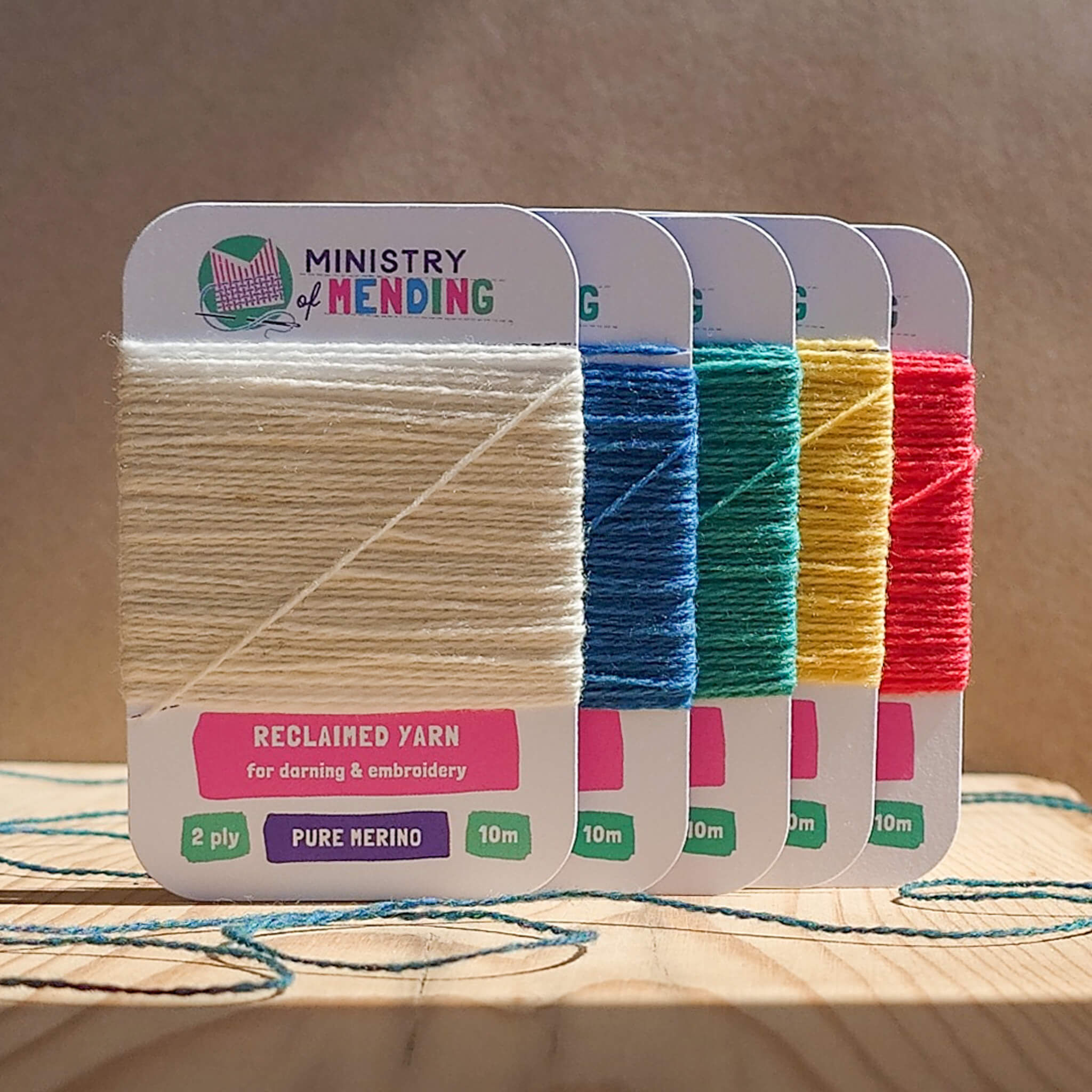 Reclaimed Merino Darning Yarn - Lisbon Set