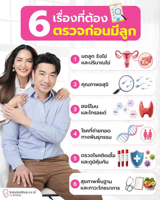 เช็กลิสต์สุขภาพก่อนวางแผนมีลูก: 6 จุดที่แม่ๆ ไม่ควรมองข้าม