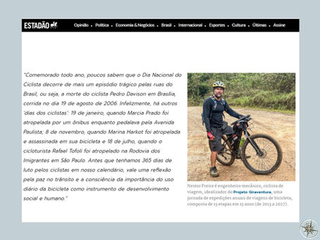 MÍDIA: MOBILIDADE ESTADÃO: DIA NACIONAL DO CICLISTA - 19 DE AGOSTO