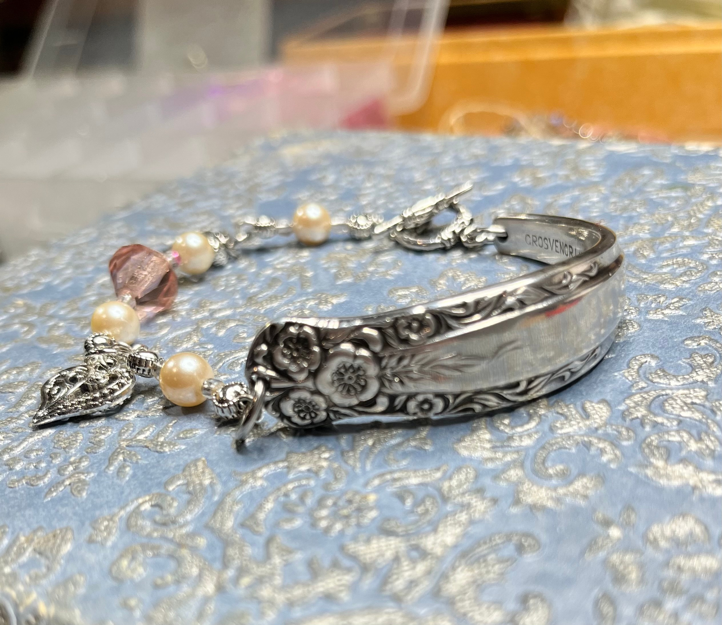 Laureat Spoon and Bead Bracelet